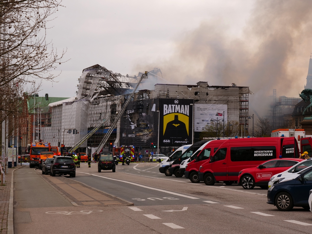 Børsen i brand